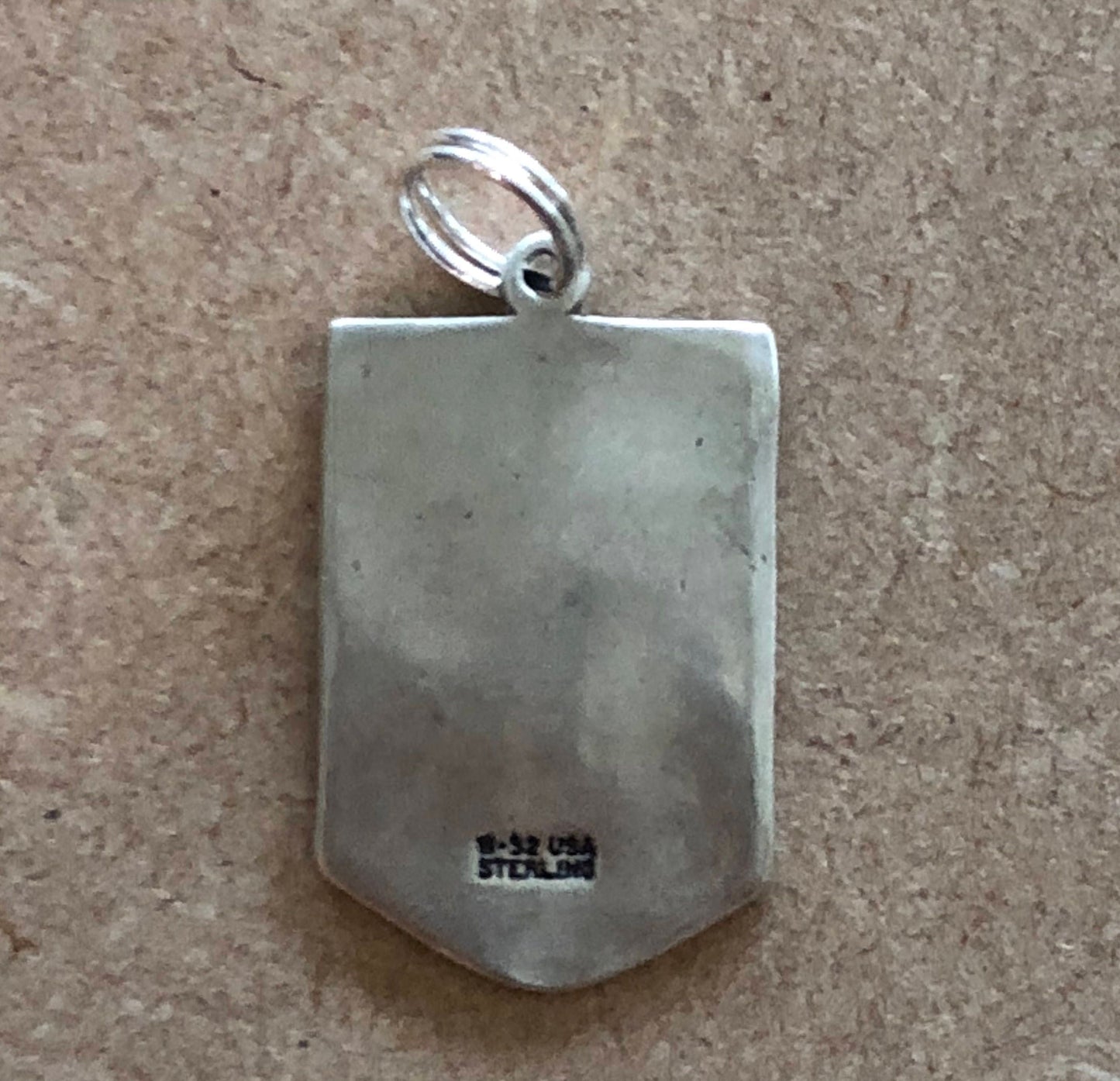 POW Prisoner of War Military Crest Charm Silver