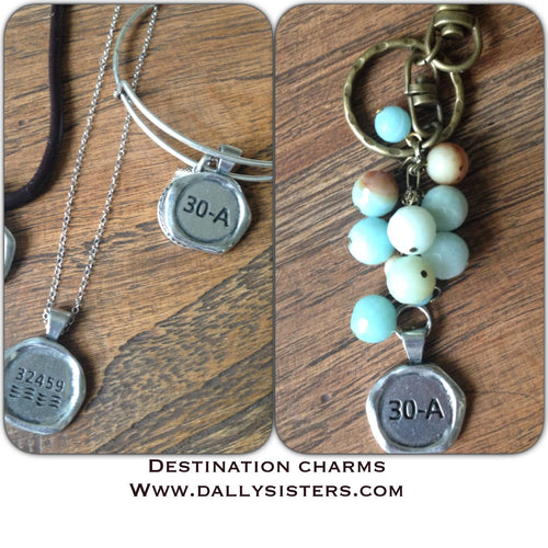 30A Pewter Charm Wax Sealed Zip Code