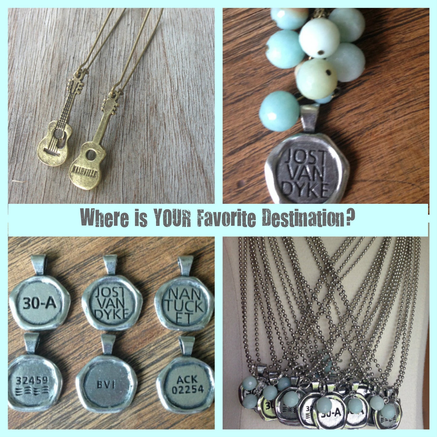 30A Pewter Charm Wax Sealed Zip Code