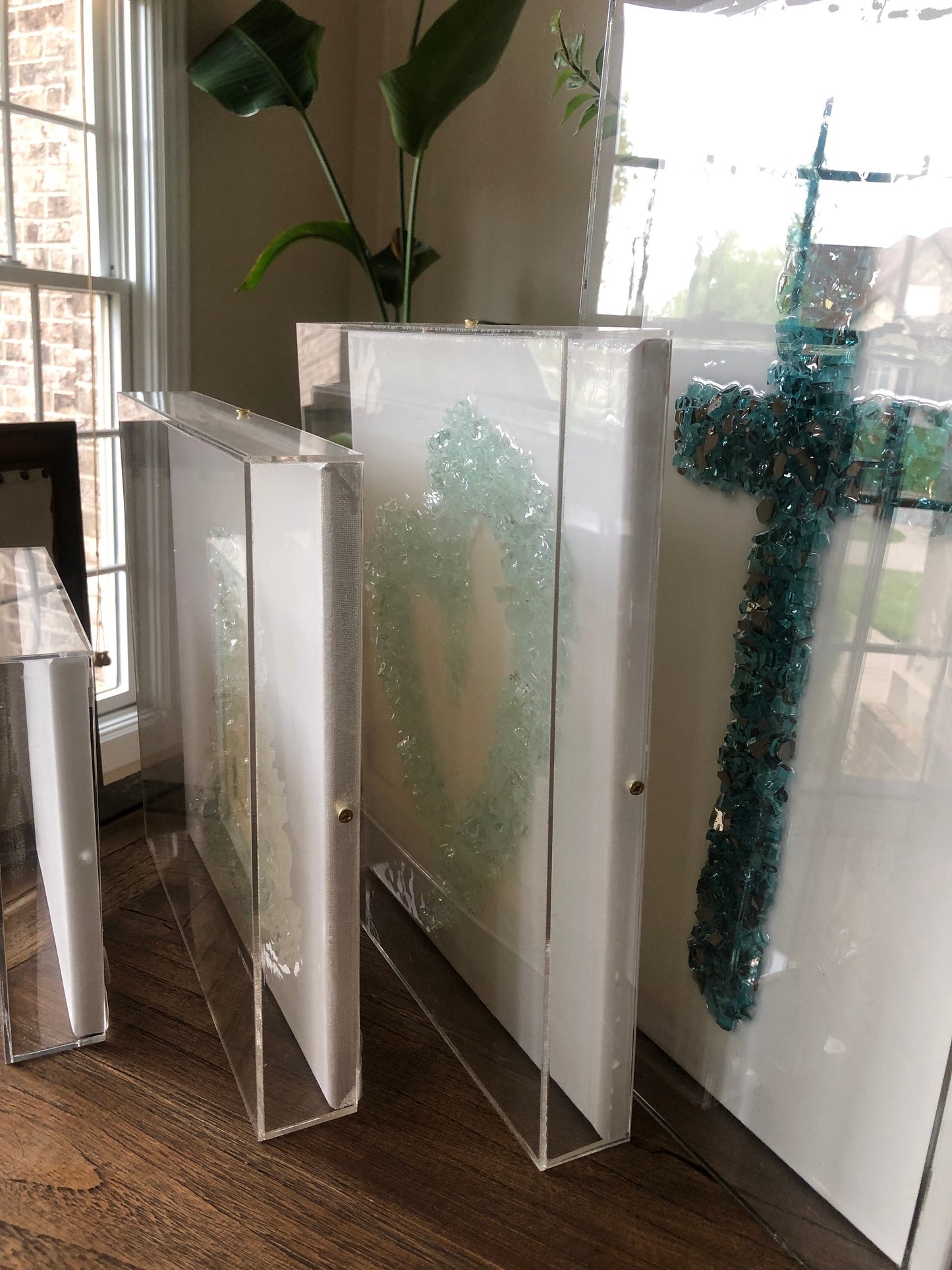 Custom Acrylic Shadow Box Frame with Canvas - Made in USA