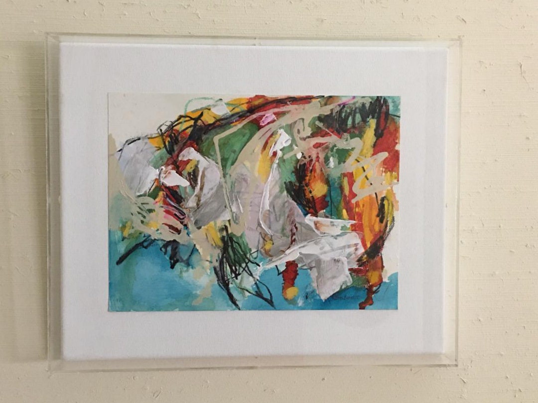 Custom Acrylic Shadow Box Frame with Canvas - Made in USA