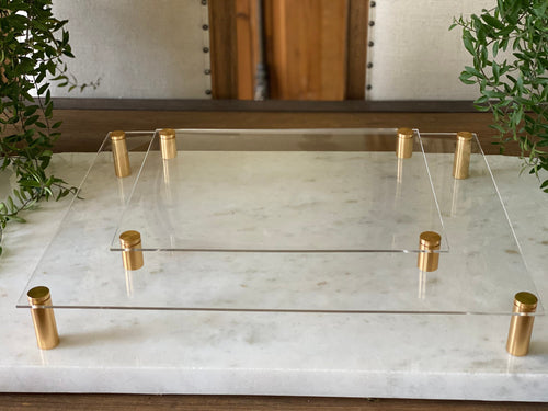 Acrylic Clear Serving Platter Tray Display Food Wedding Party Charcuterie boards Custom sizes available