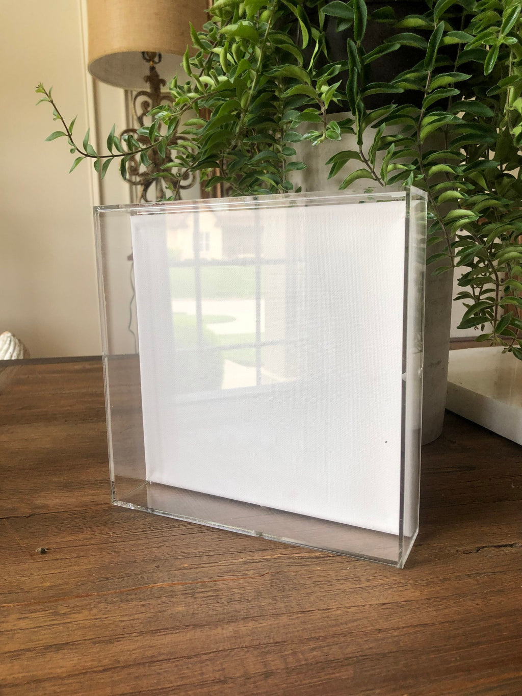 Acrylic Frame Shadow Box Baby Gown Christening Baptism Newborn Kit Comes with Canvas Custom