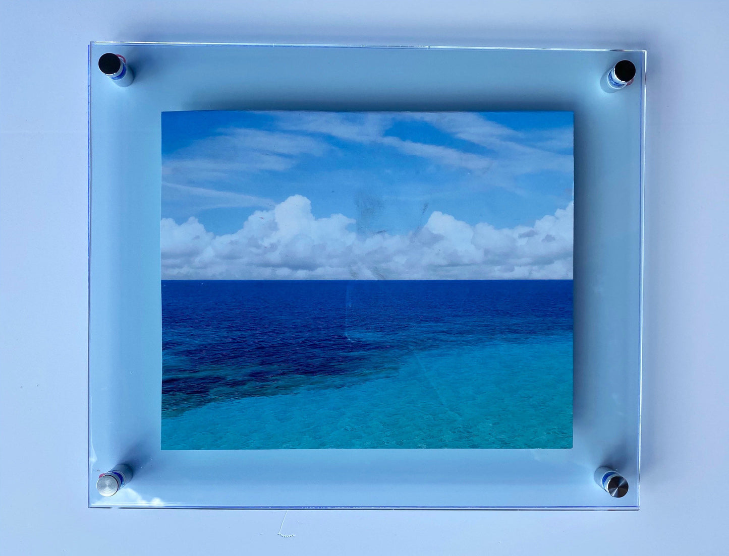 Neon Acrylic Floating Frame: Custom Photo Art, Diploma, Poster