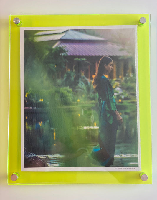 Neon Acrylic Floating Frame: Custom Photo Art, Diploma, Poster