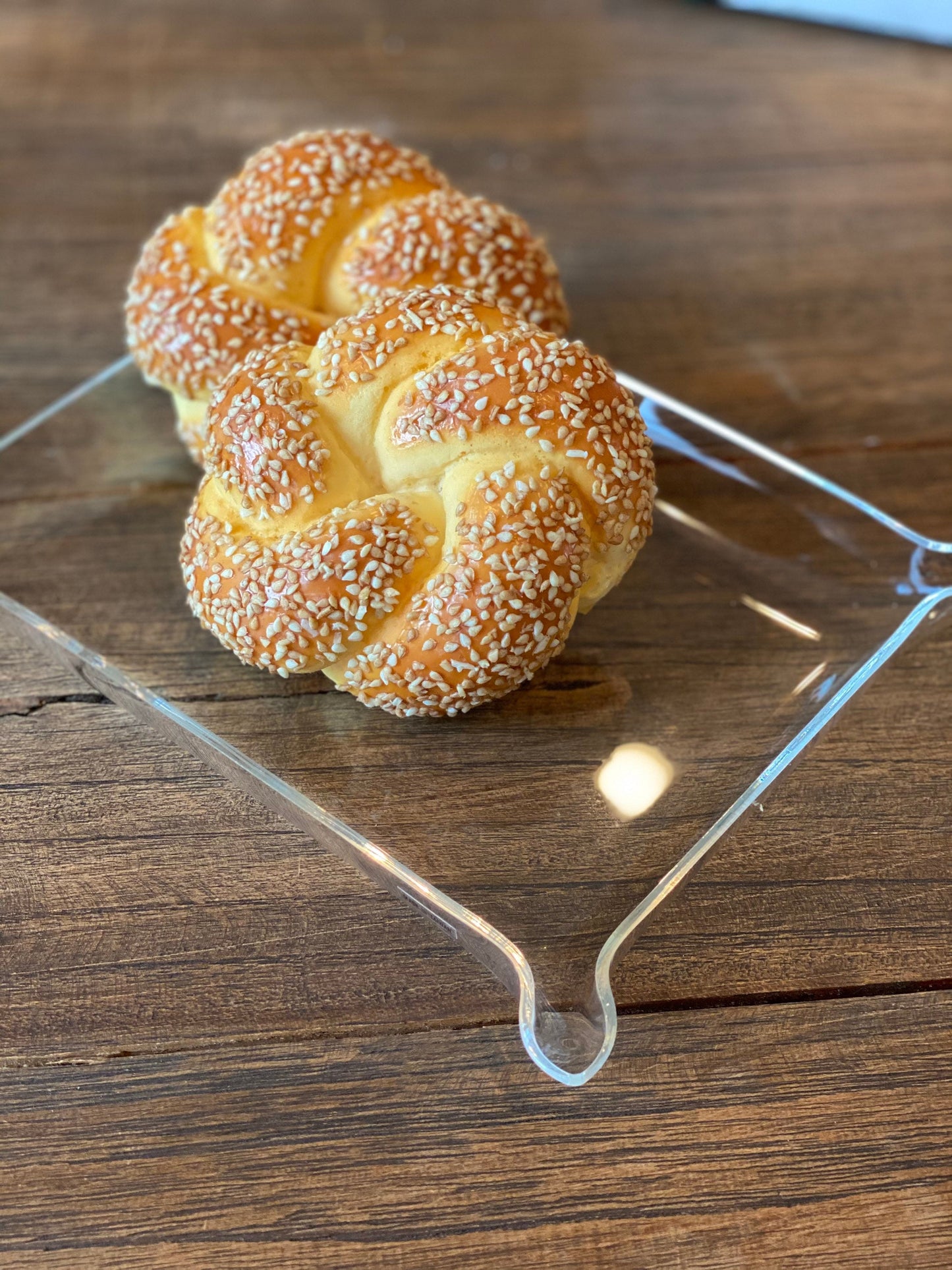 Acrylic Tray Serving Platter 7.5x9.5 Monogram Gift Graduation