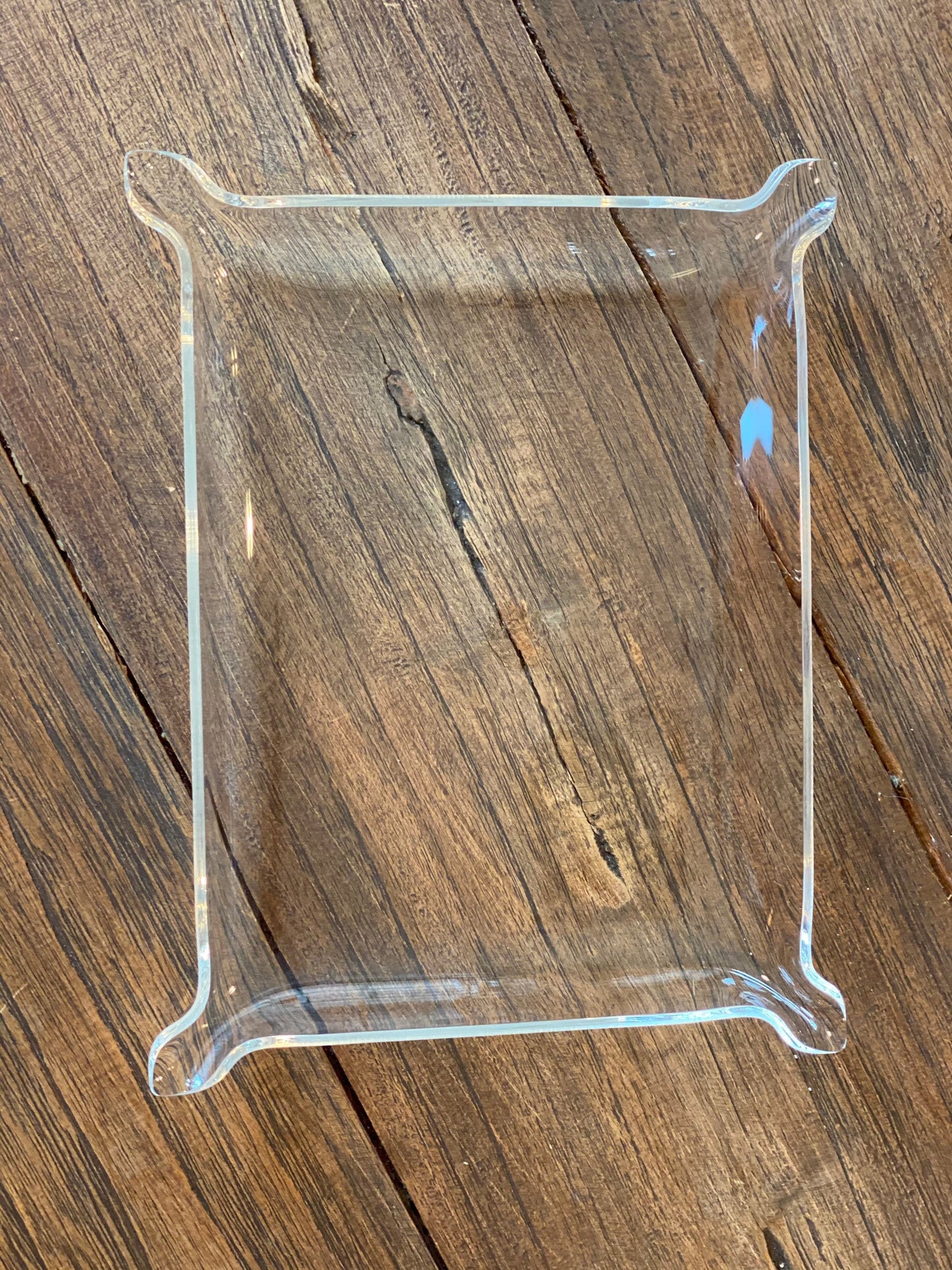 Acrylic Tray Serving Platter 7.5x9.5 Monogram Gift Graduation