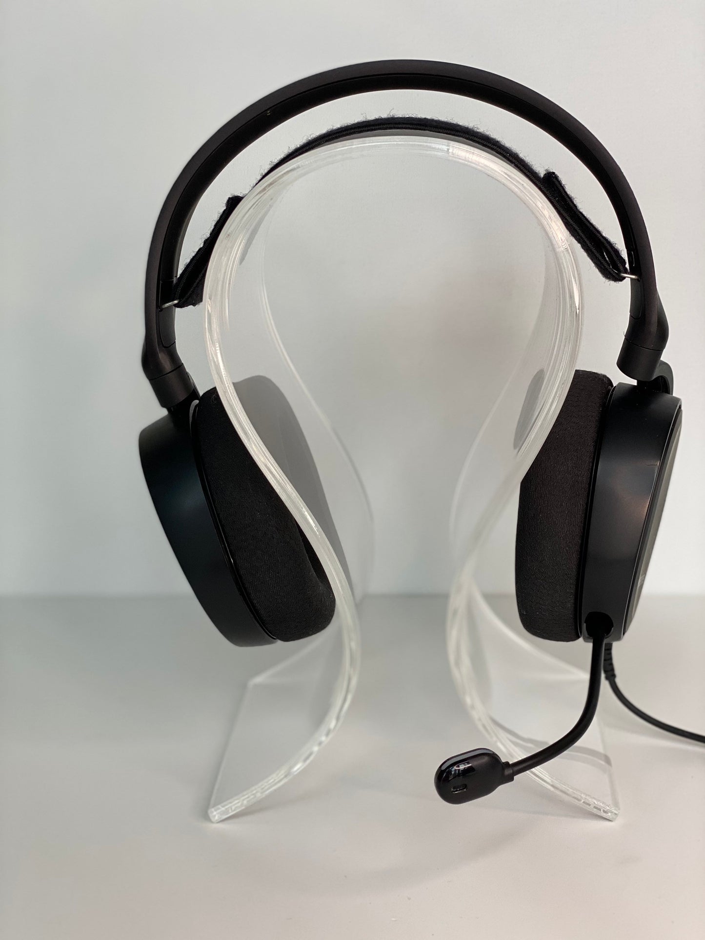 Headphone Acrylic Stand Hanger Holder Clear Modern Sleek