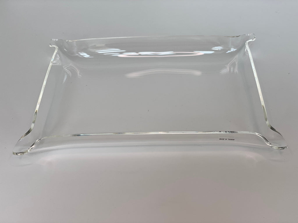 Acrylic Tray Serving Platter 7.5x9.5 Monogram Gift Graduation