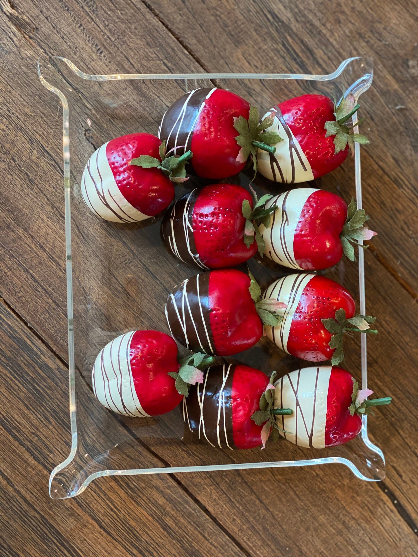 Acrylic Tray Serving Platter 7.5x9.5 Monogram Gift Graduation