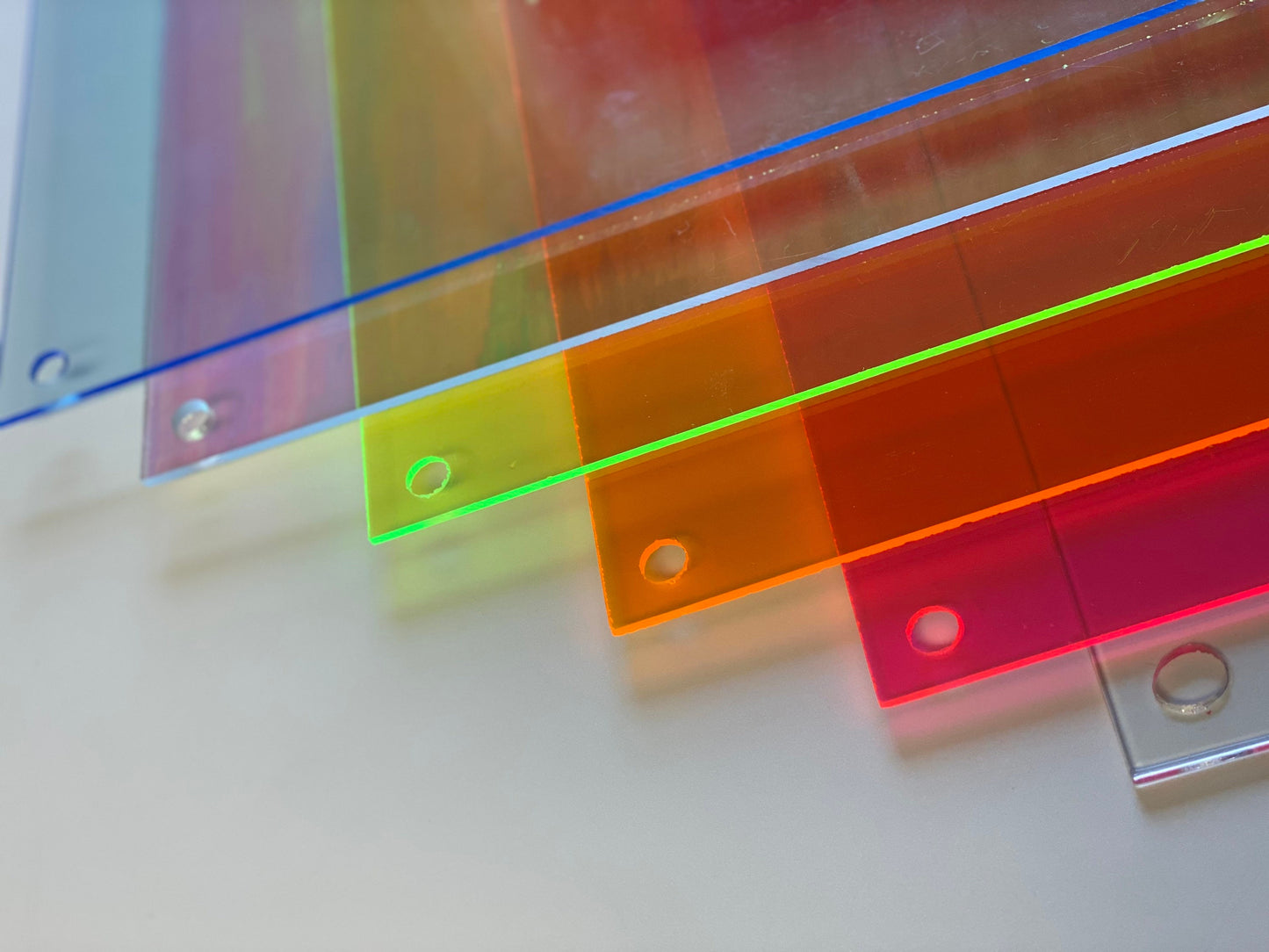 Neon Acrylic Shadow Box Frame: Custom Sizes, Canvas Backing