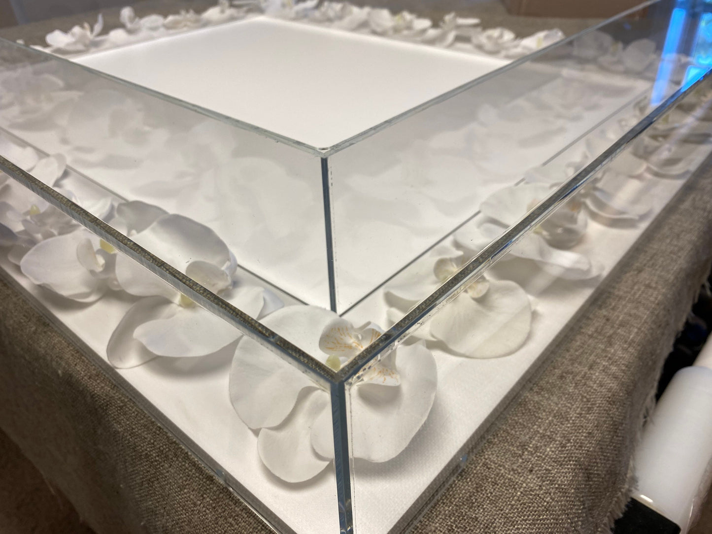 Acrylic Mirror Frame 35x45x6 With 6" channels for flowers