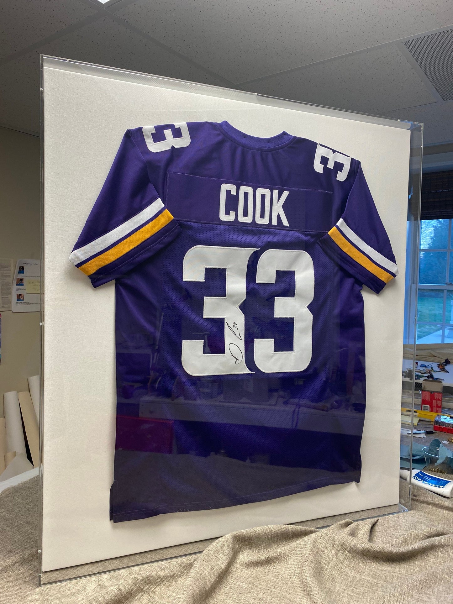 Clear Acrylic Shadow Box Frame: 24x24x1.75, White Canvas