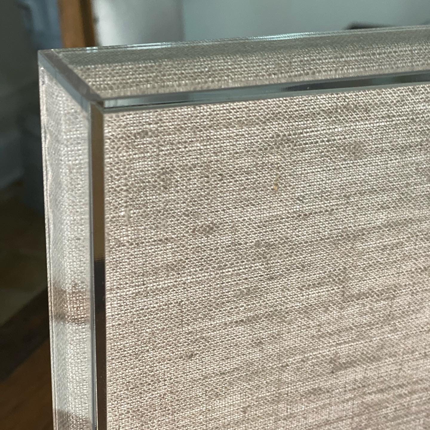 Clear Acrylic Shadow Box Frame: 24x24x1.75, White Canvas