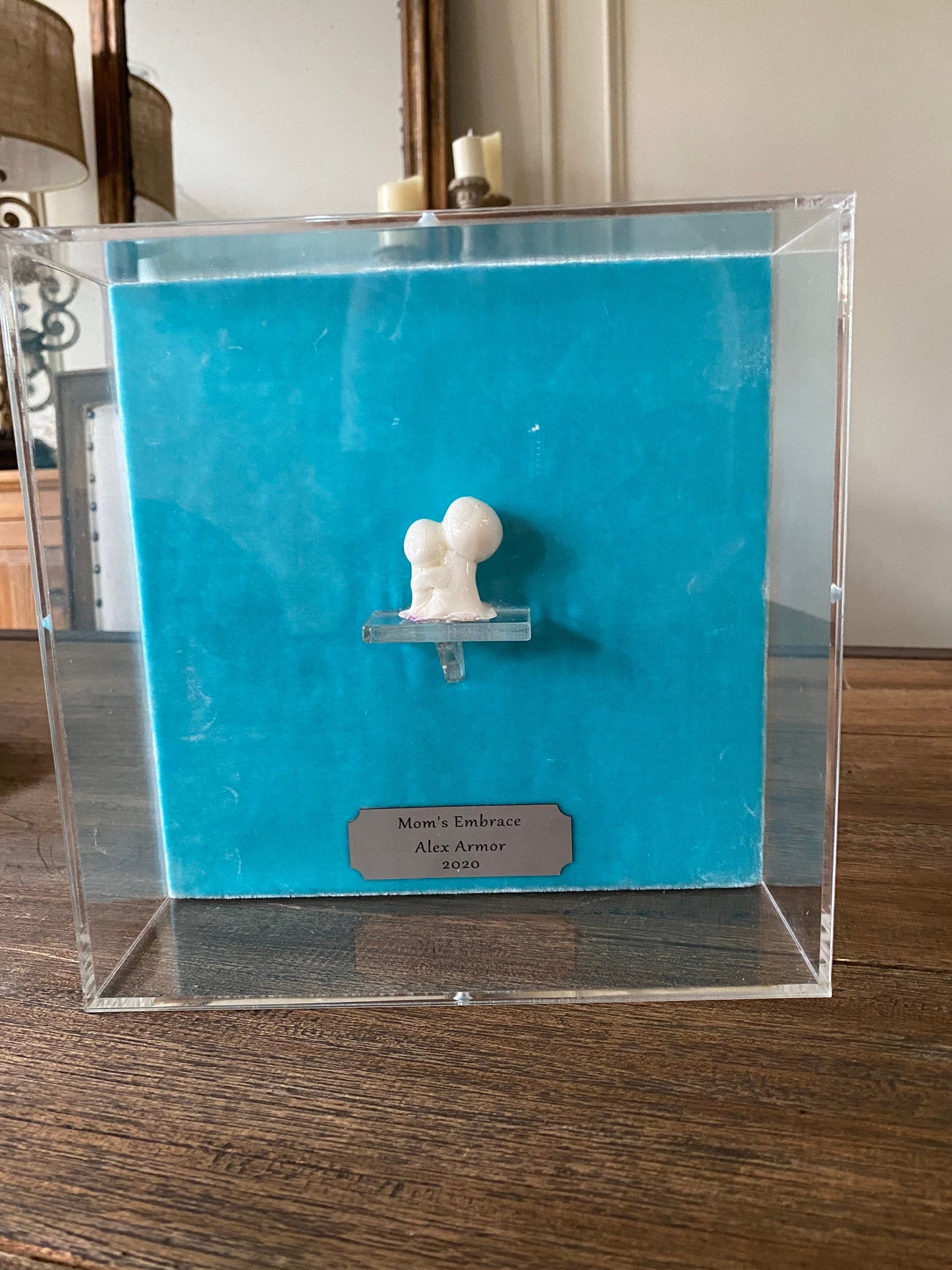 Clear Acrylic Shadow Box Frame: 24x24x1.75, White Canvas