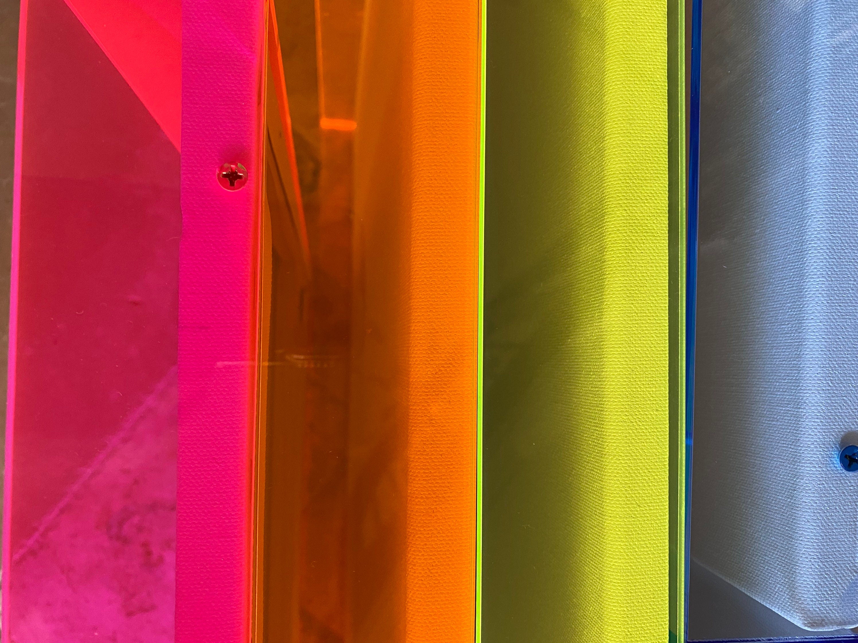 Open Front Acrylic Shadow Box Frame: Neon Colors, Custom Sizes