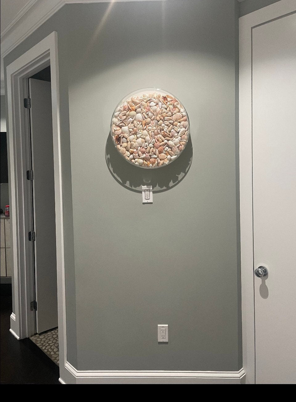 Clear Acrylic Circle Frame: Custom Sizes, Modern Plate with PVC Back