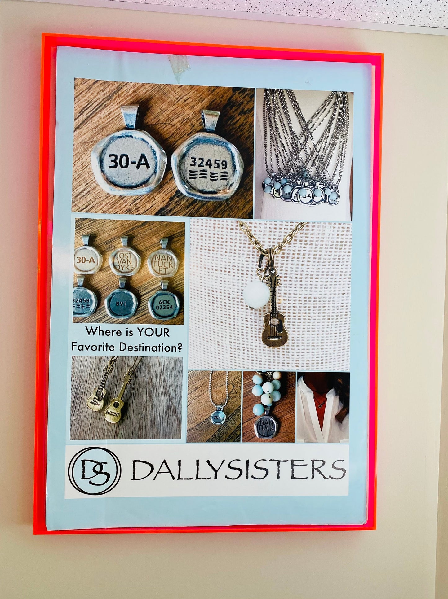 Open Front Acrylic Shadow Box Frame: Neon Colors, Custom Sizes