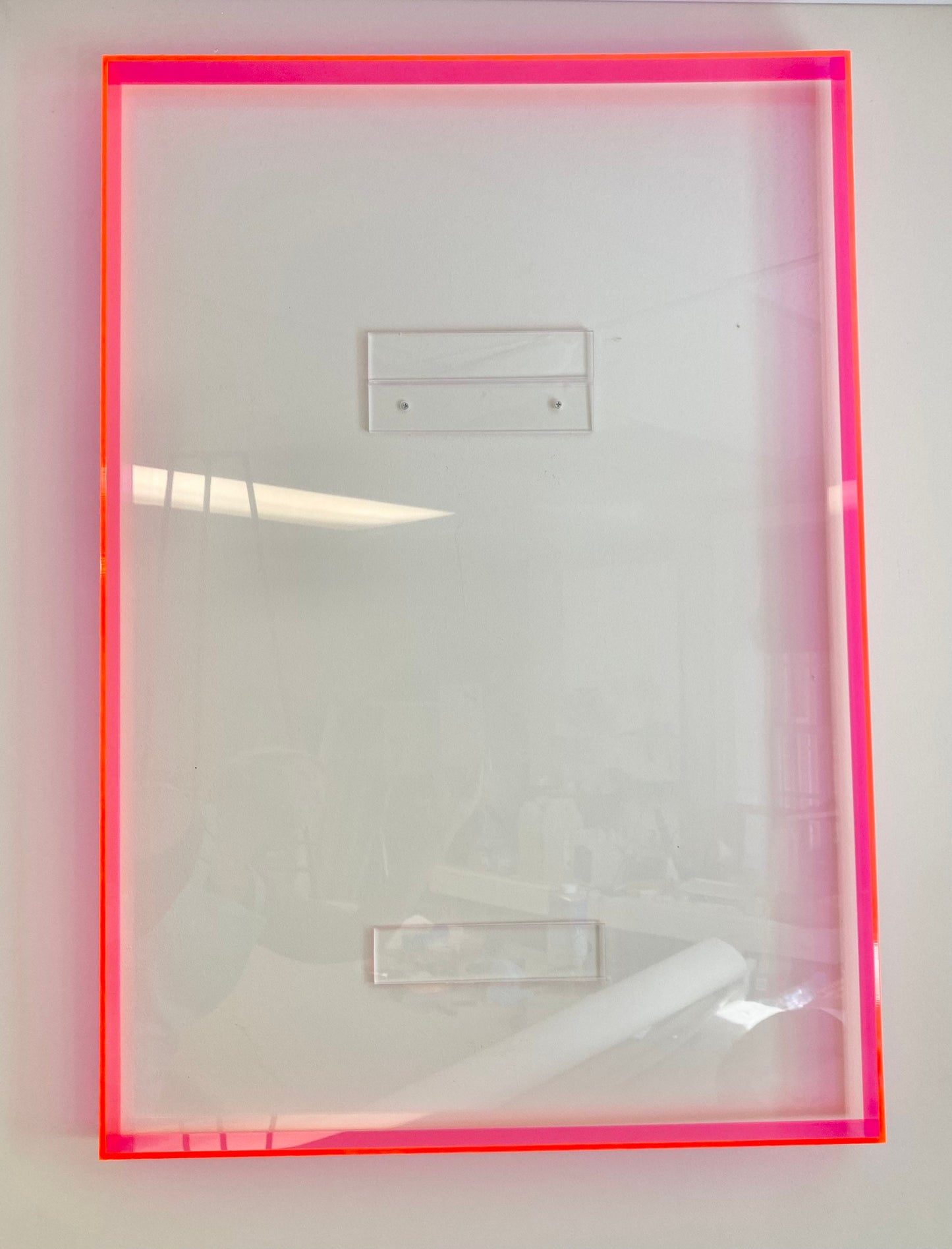 Open Front Acrylic Shadow Box Frame: Neon Colors, Custom Sizes