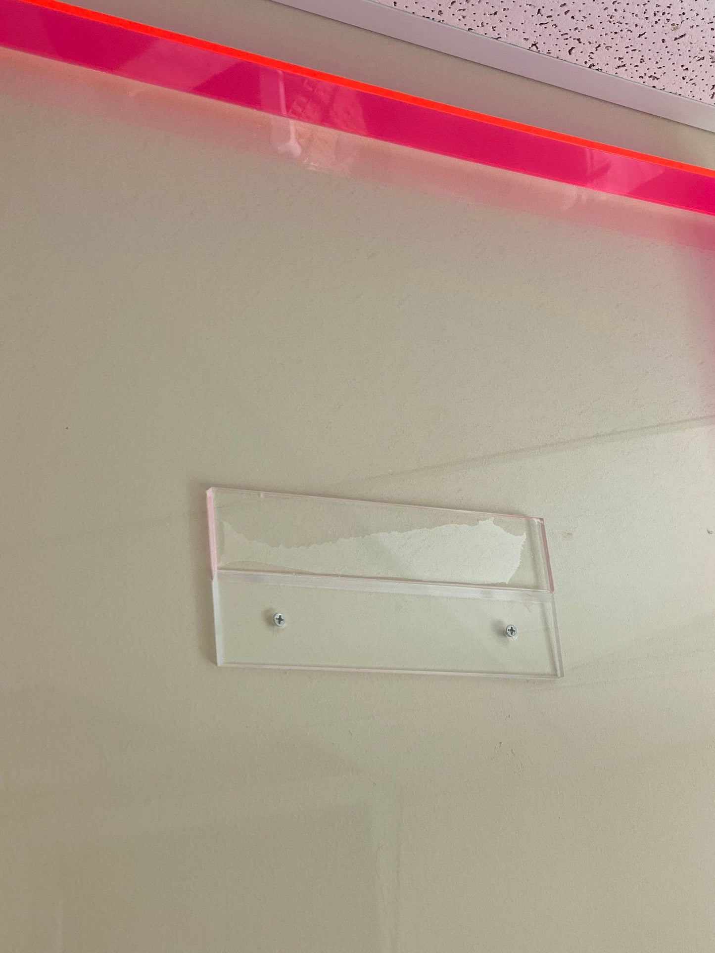 Open Front Acrylic Shadow Box Frame: Neon Colors, Custom Sizes