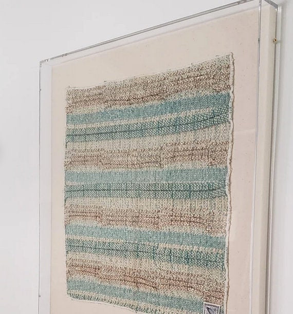 Custom Acrylic Shadow Box Frame with Canvas - Clear Box Made in USA