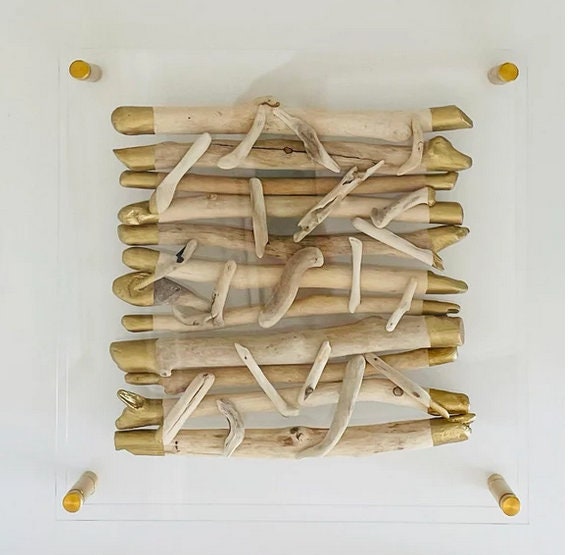 Acrylic Scarf Frame: Floating Display with Silver Bolts, Custom Sizes