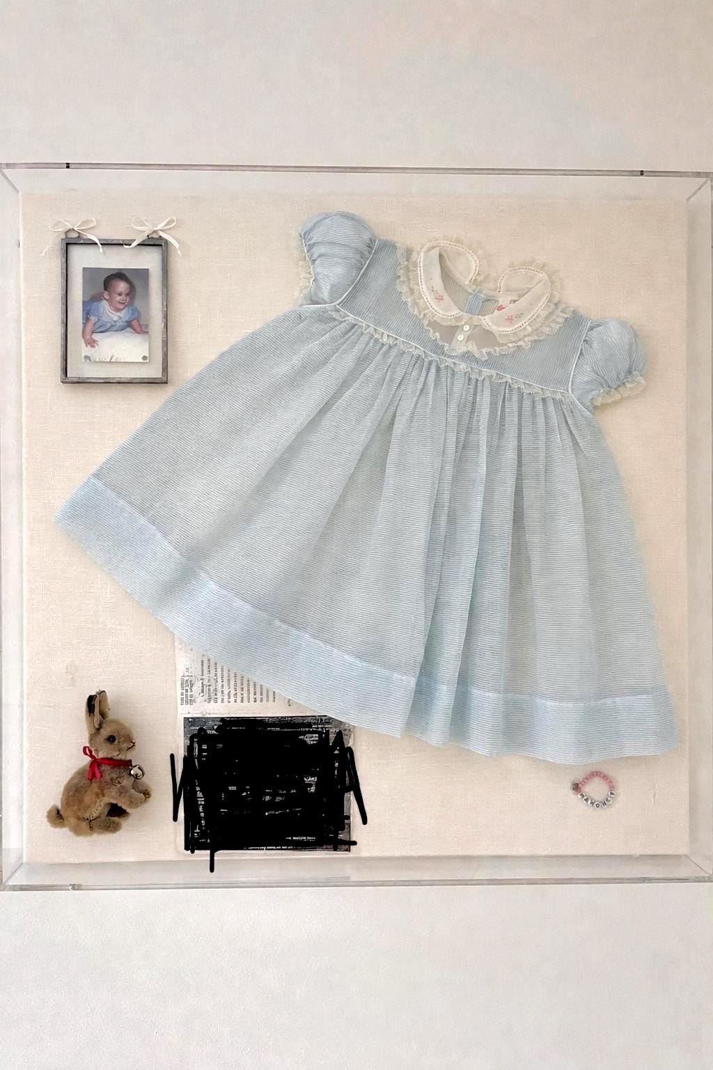 Acrylic Frame Shadow Box Baby Gown Christening Baptism Newborn Kit Comes with Canvas Custom