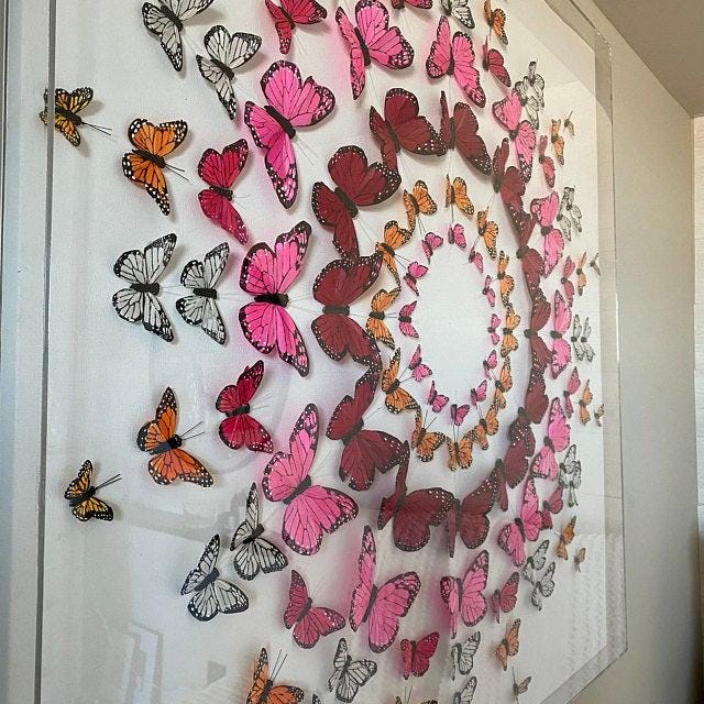 Custom Acrylic Shadow Box Frame with Canvas - Clear Box Made in USA